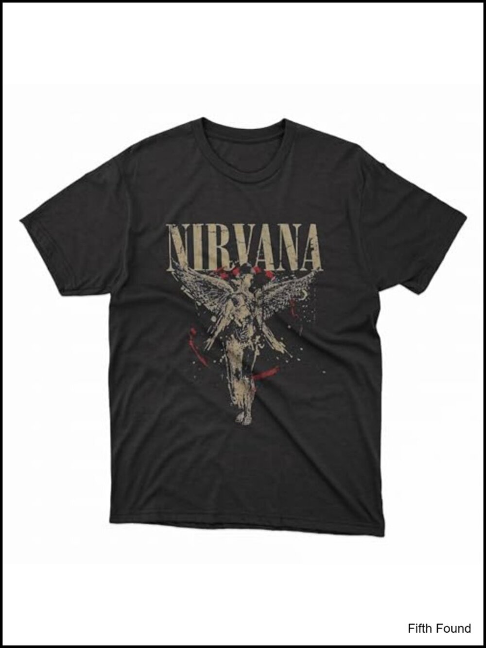 Nirvana T-Shirt Graphic Tee 100% Cotton Crew Neck